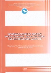 Informatization of Society: Socio-economic, Socio-cultural and International Aspects