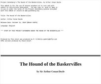 The hound of the Baskervilles