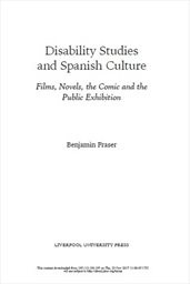 Disability studies and Spanish culture