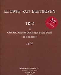 Trio for clarinet, bassoon (violoncello) and piano in E flat major, op. 38