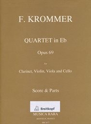 Quartet in Eb for clarinet, violin, viola and cello, opus 69
