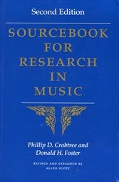 Sourcebook for research in music