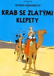 Krab se zlatými klepety