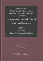 Občanské soudní řízení
(Kniha I.,)