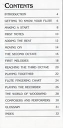 Playing the flute, recorder, and other woodwind